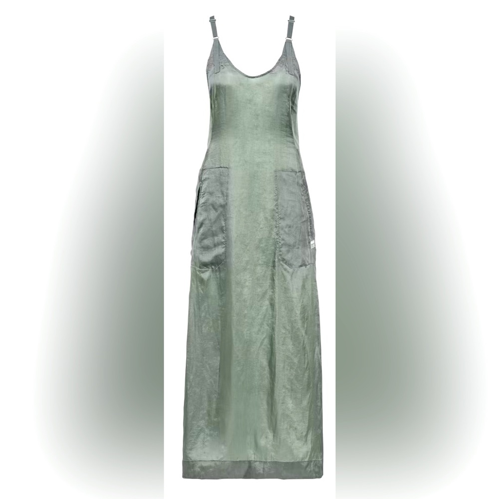 G-Star Raw; silk-racer-back-cargo-slip dress, Jr’s sz S